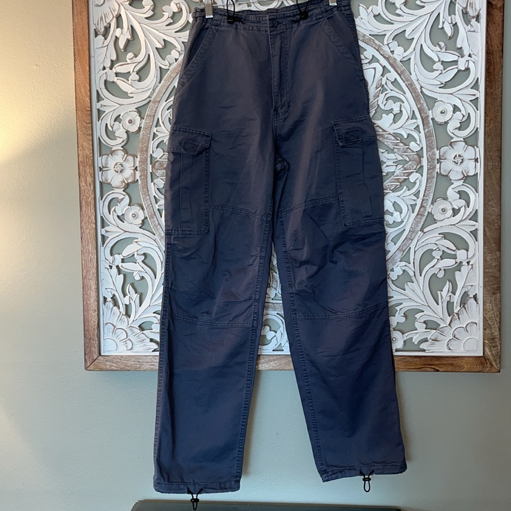 Brandy Melville Jemma Cargo Pants Chinos Casual Cotton Blend sz OS (Small) NWOT